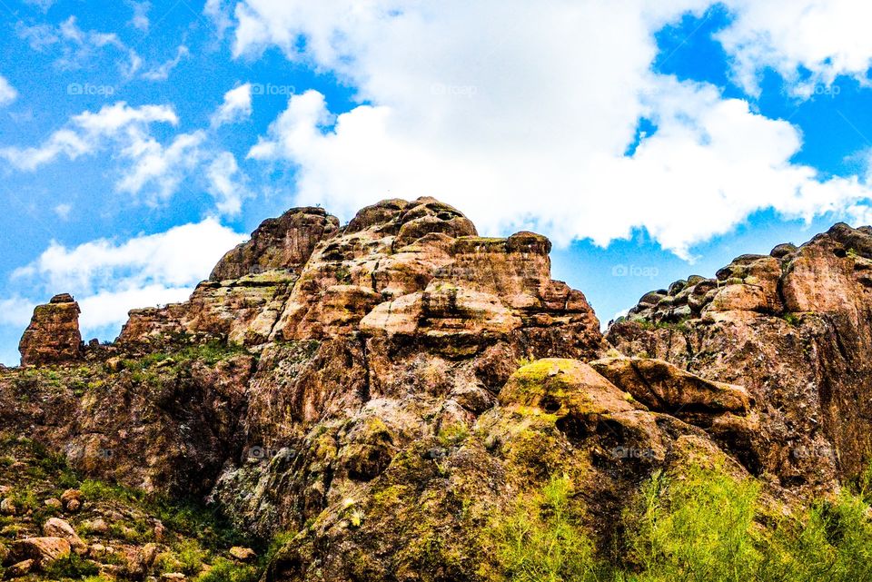 Scenic view of skull Rock