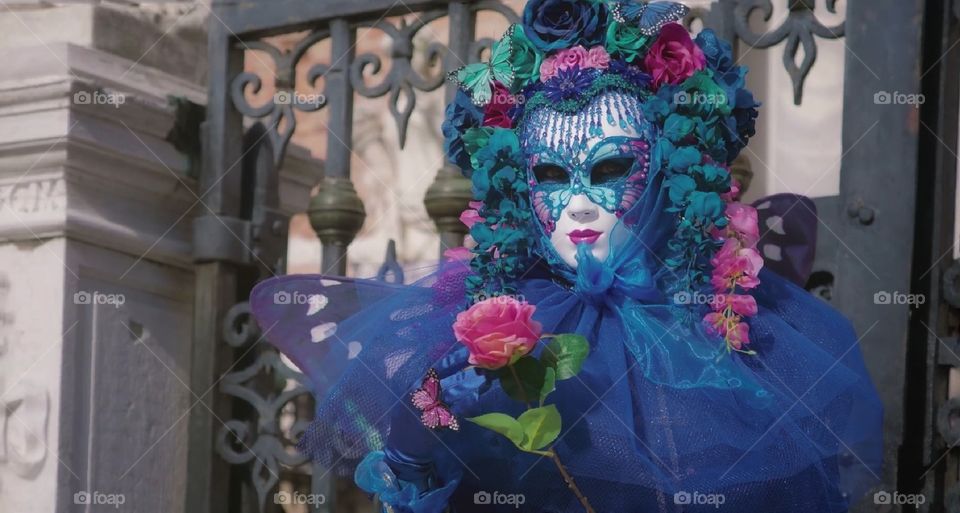 Carnevale di Venezia. Maschere in posa.