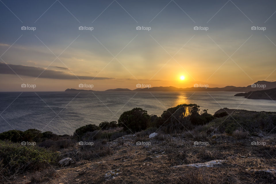 Sunset at Capo Malfatano, Teulada, Sardinia