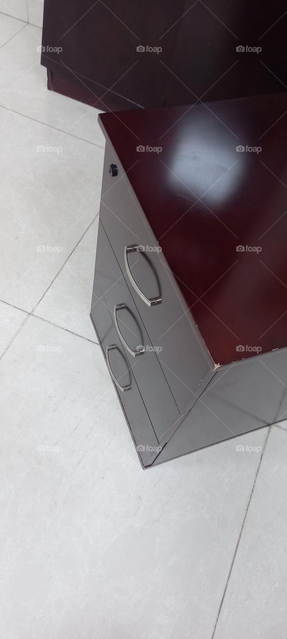 Small wooden wardrobe with 3 drawers