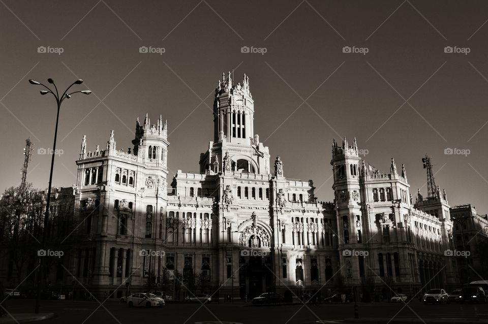 Palacio de Cibeles. Palacio de Cibeles, City Hall of Madrid, Spain