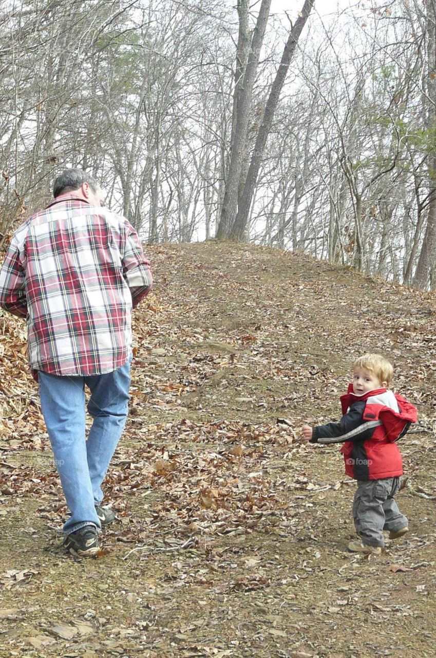 Grandpa and boy