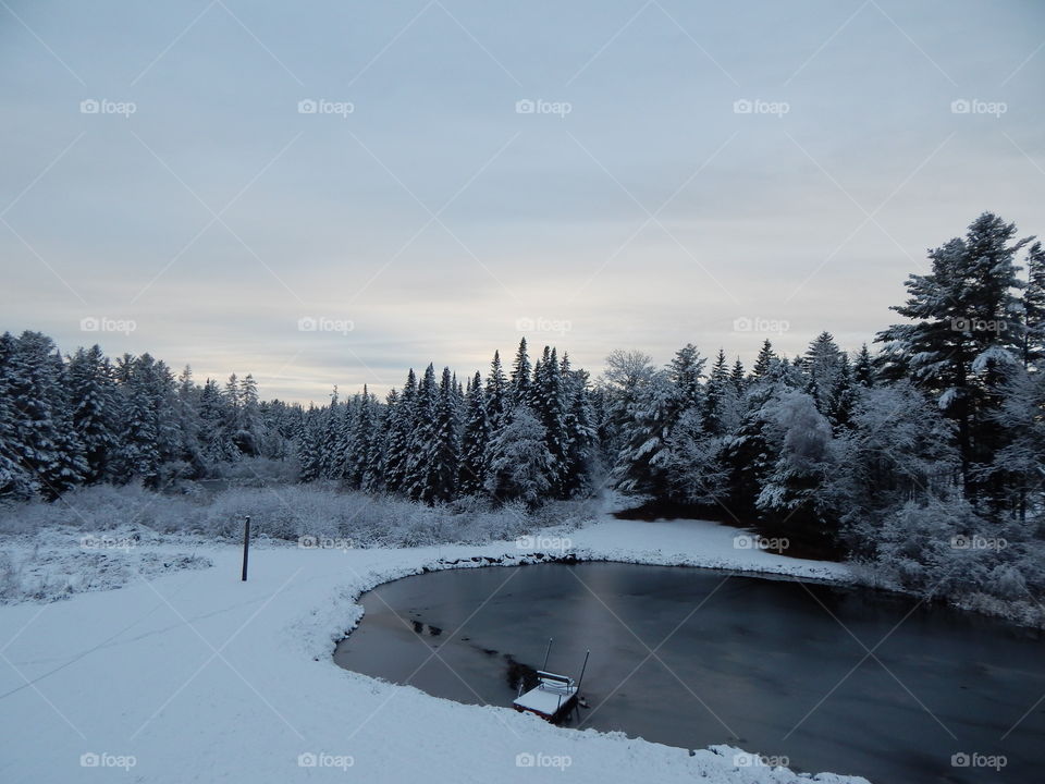 Snowy Day in Northern Maine - November 2015