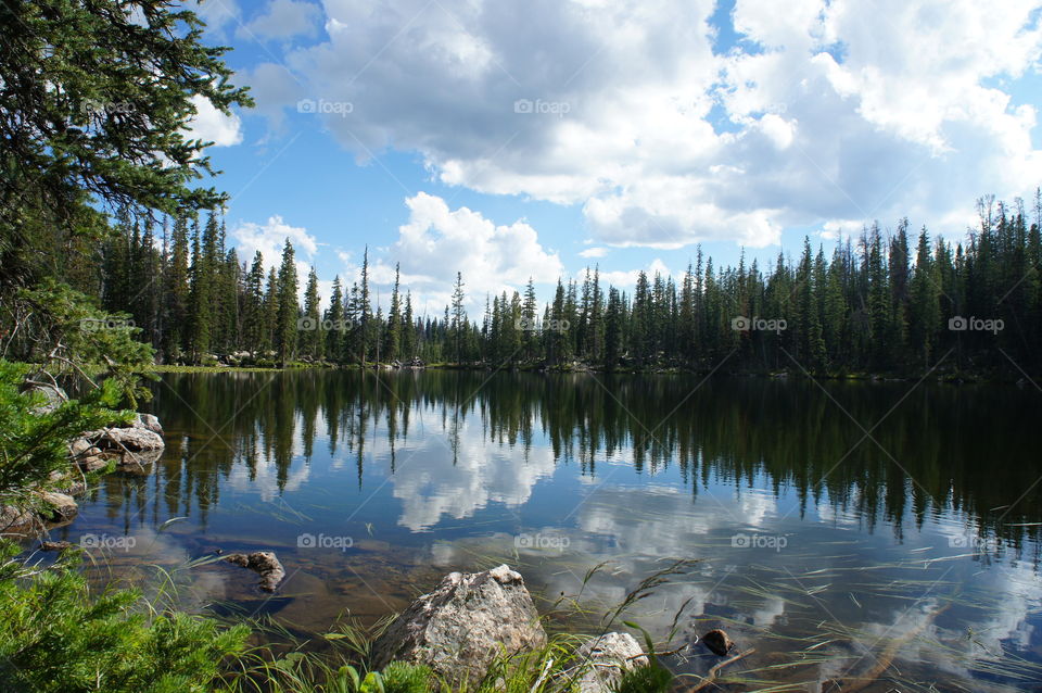 Mountain Lake. Lake in the Uinta mountains