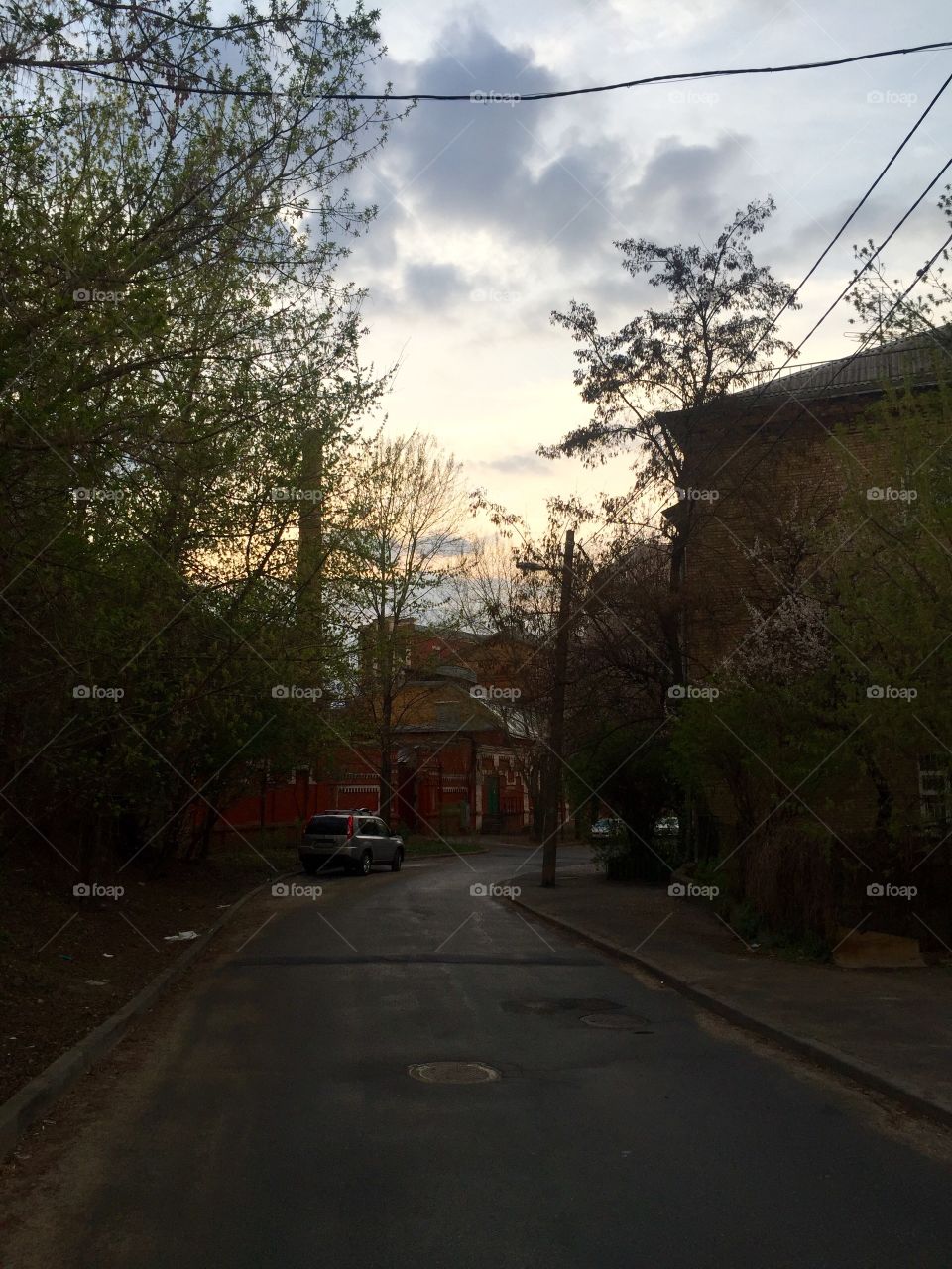 A peaceful street in Kyiv