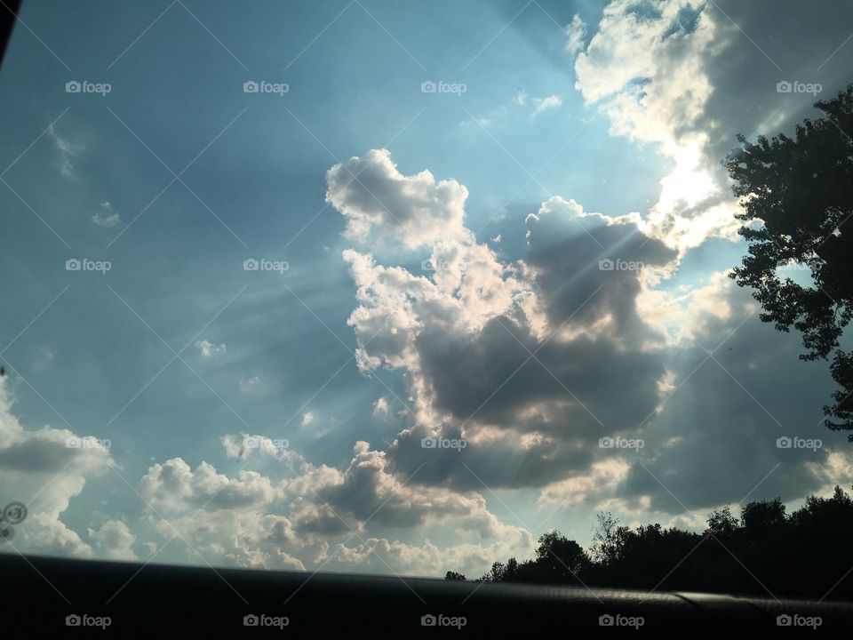 A beautiful view of the clouds