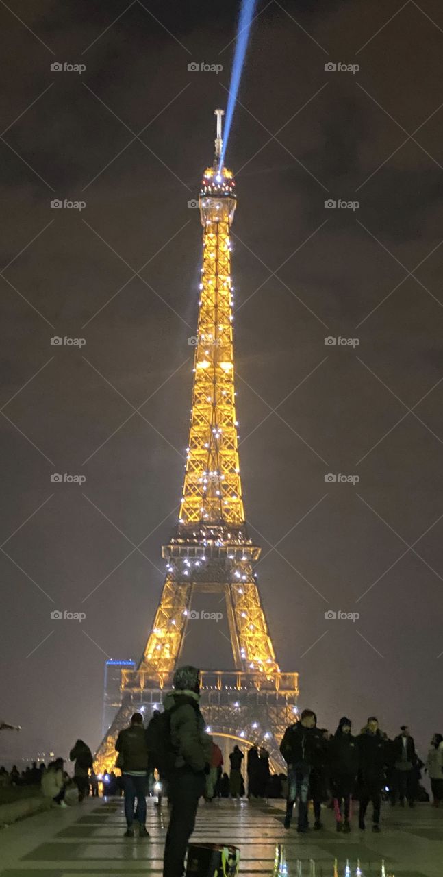 The Eiffel Tower at Nighttime