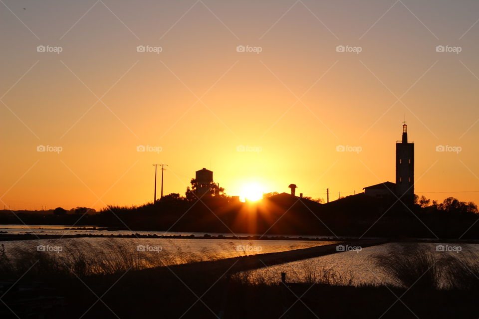 Sunset and shadows