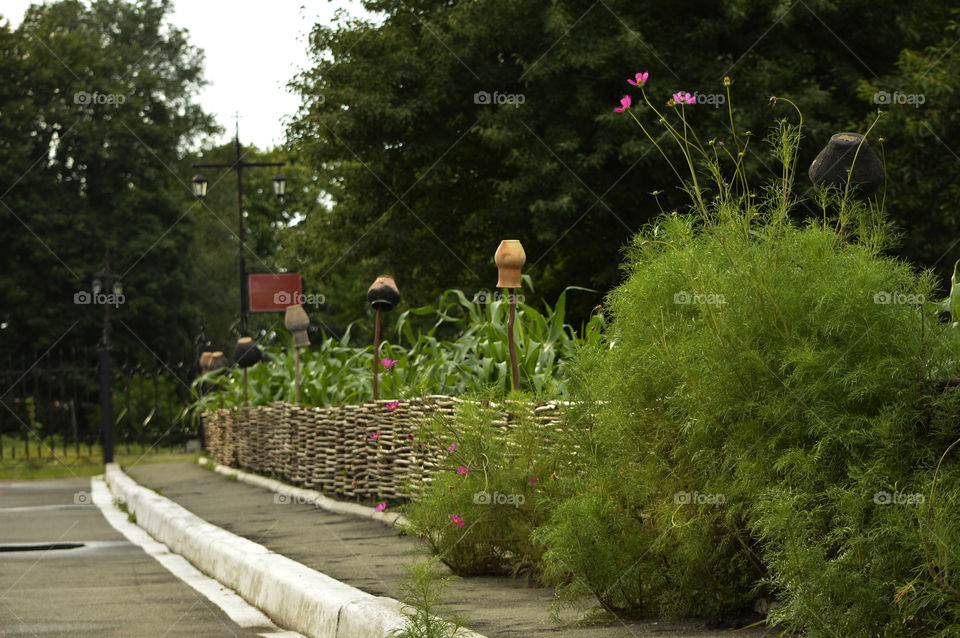 fence in the ancient Ukrainian style