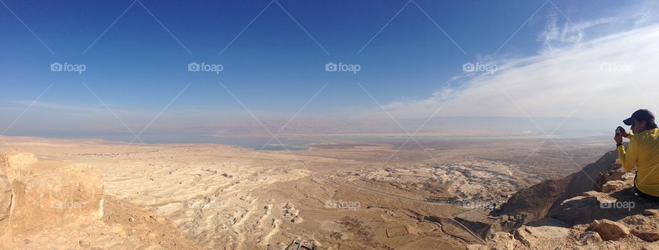 View of valley from Masada 