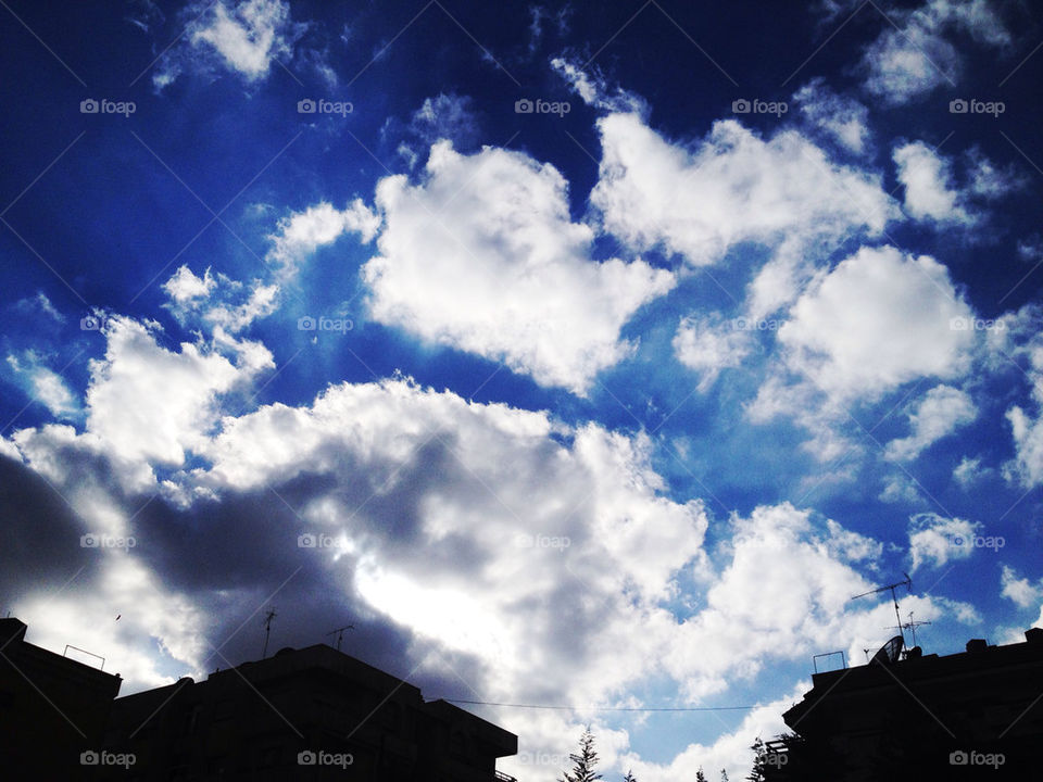 sky city blue white by a.bilbaisi