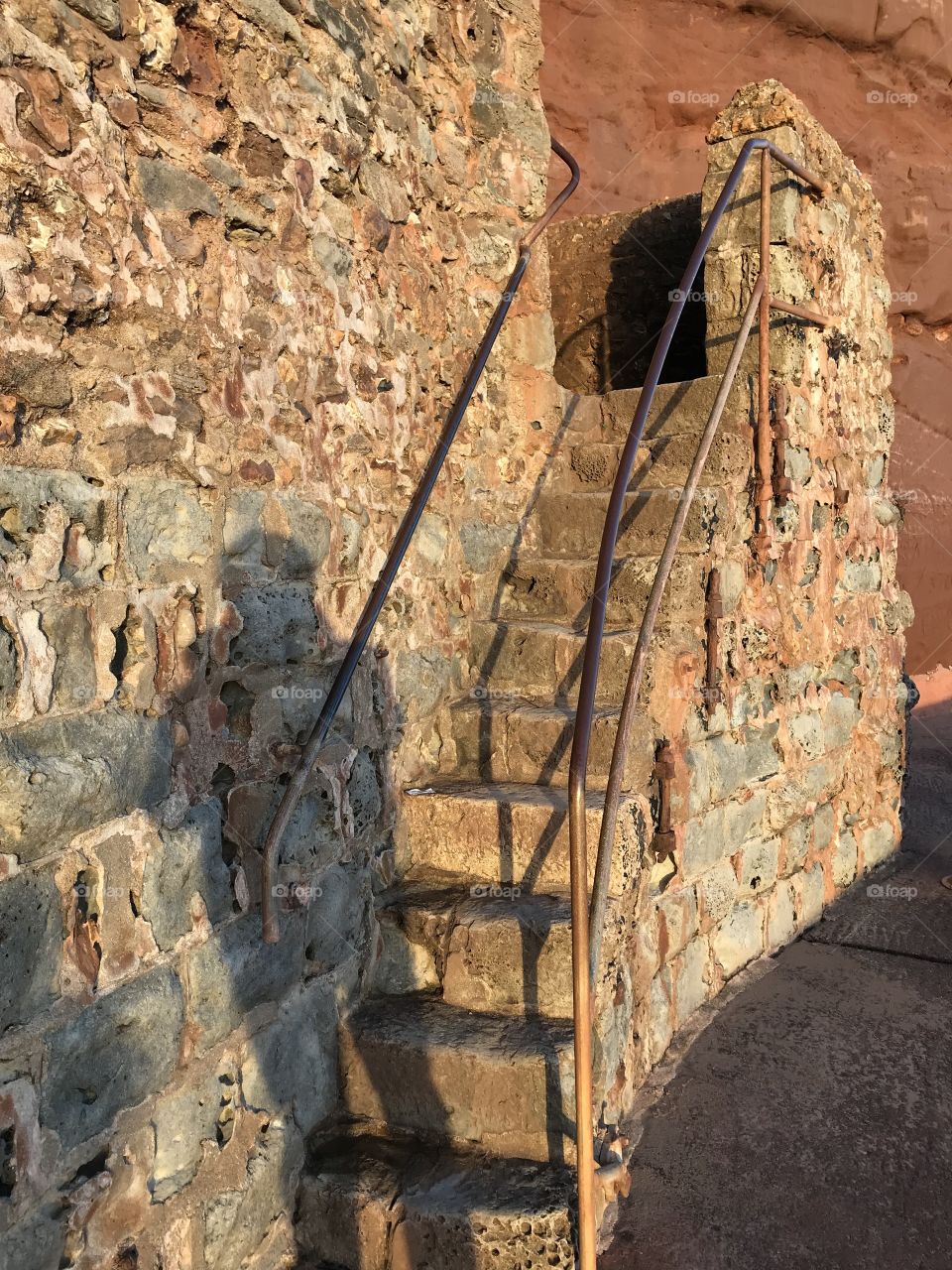 Antiquated walkway dig out I. The cliffs of this resort.