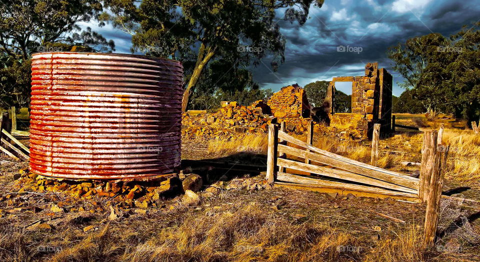 Storm Brewing Over The Ruins