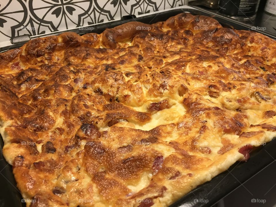 Pancake made in oven