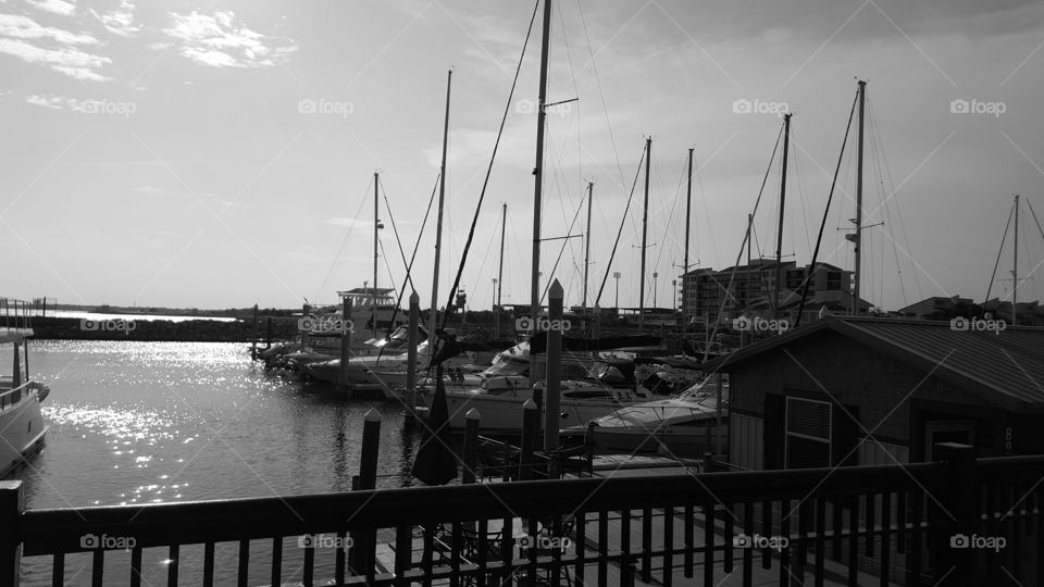 boats grayscale