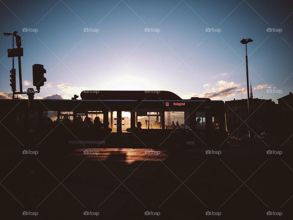 Sunset Bus