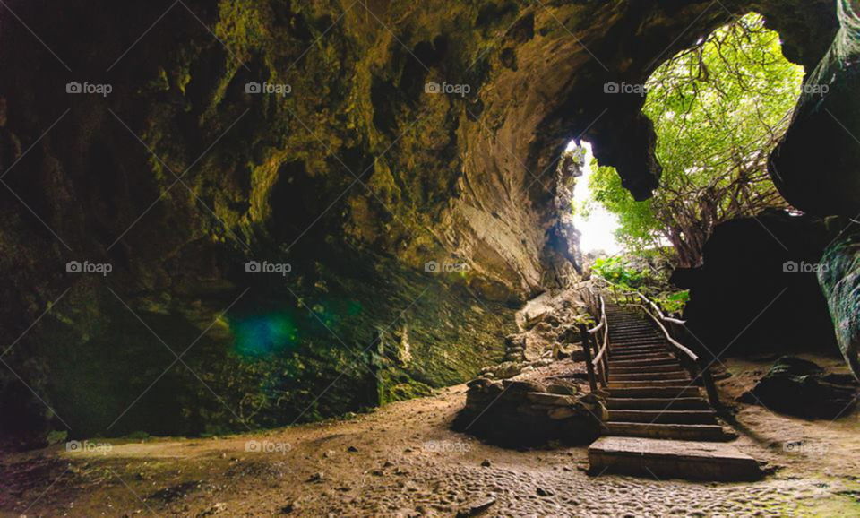 beautiful underground pathway
