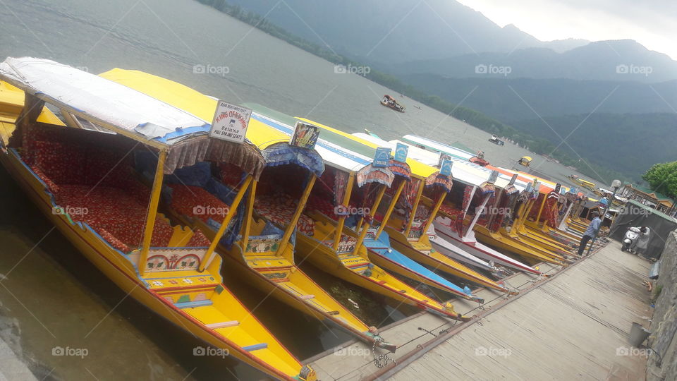 shikara in Dal Lake Srinagar