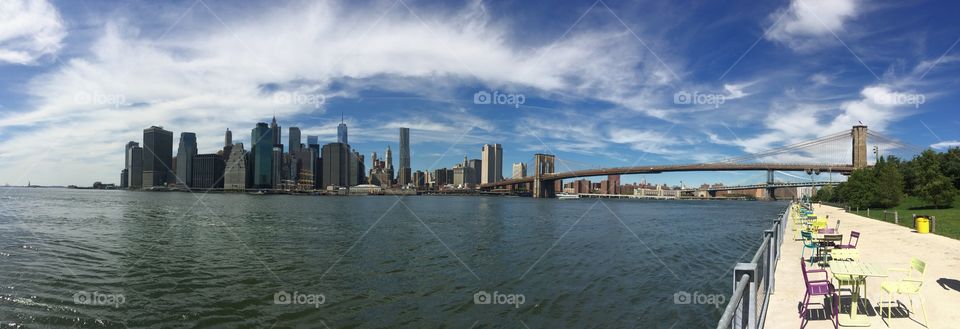 Manhattan and brooklyn bridge