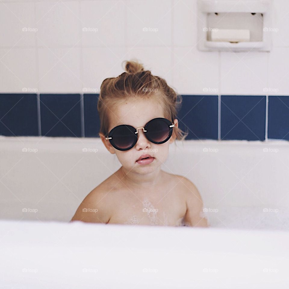 Bathtub, Portrait, H2 O, Bath, Girl