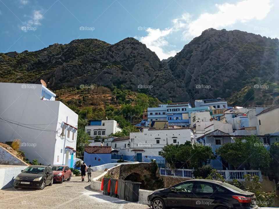 Portrait of chefchaouen city in Morroco