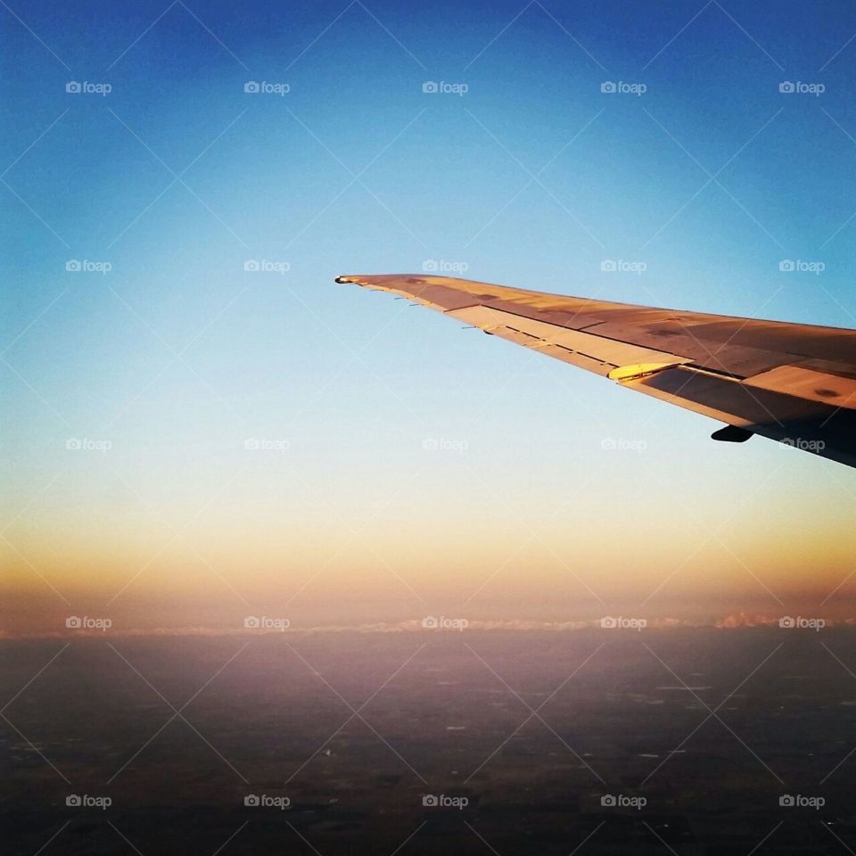 Airplane, Aircraft, No Person, Sunset, Sky