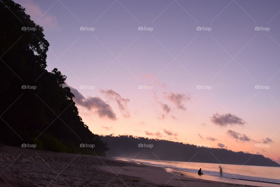 Beneath the golden sky