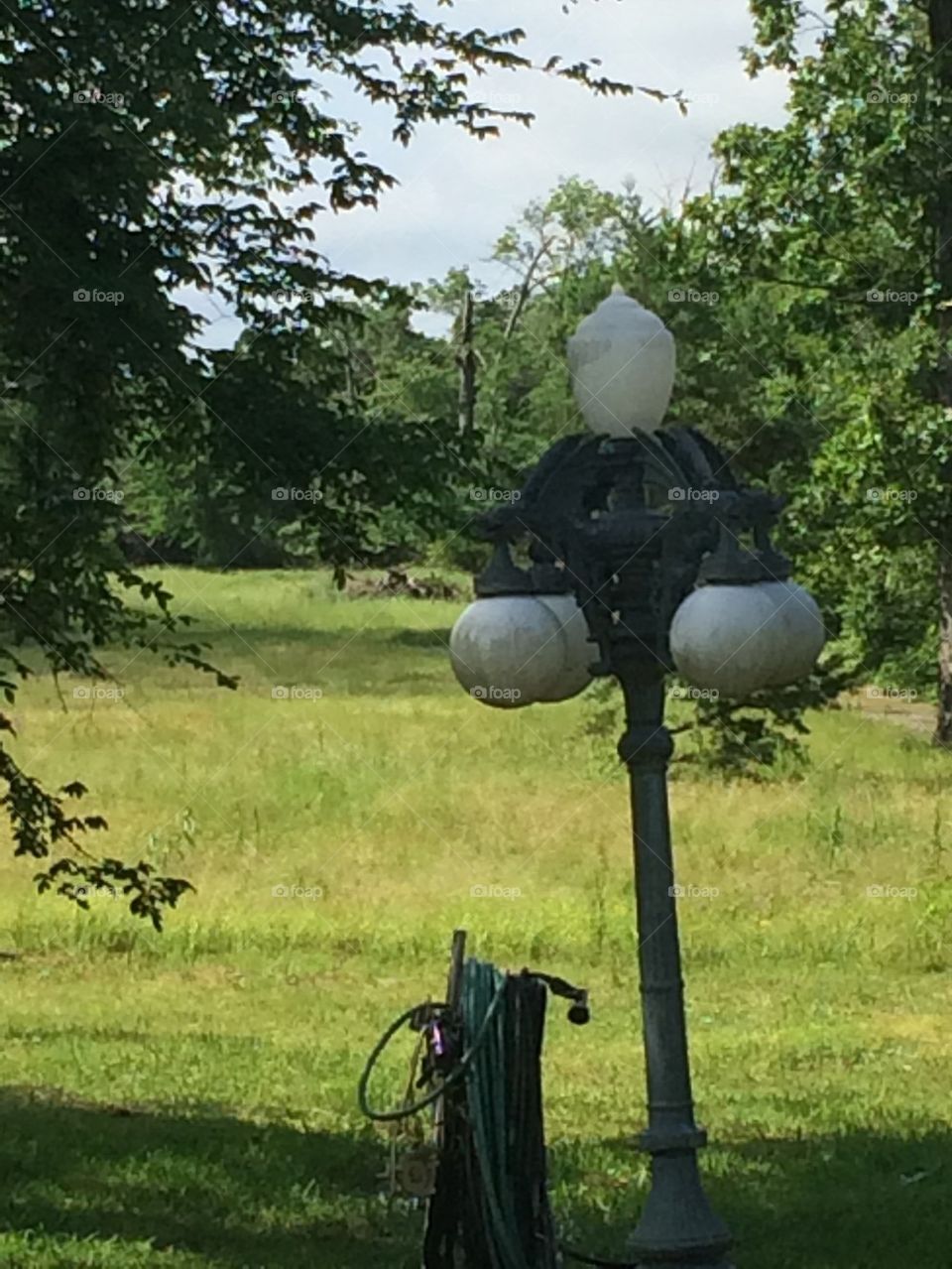Lamp in the yard