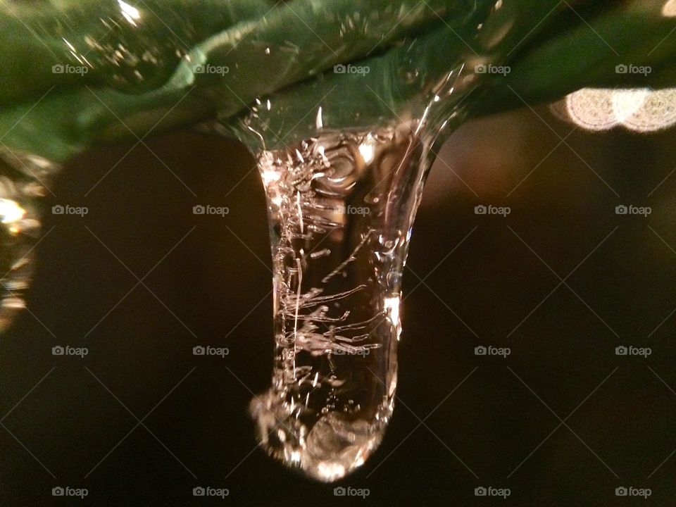 Frozen droplet