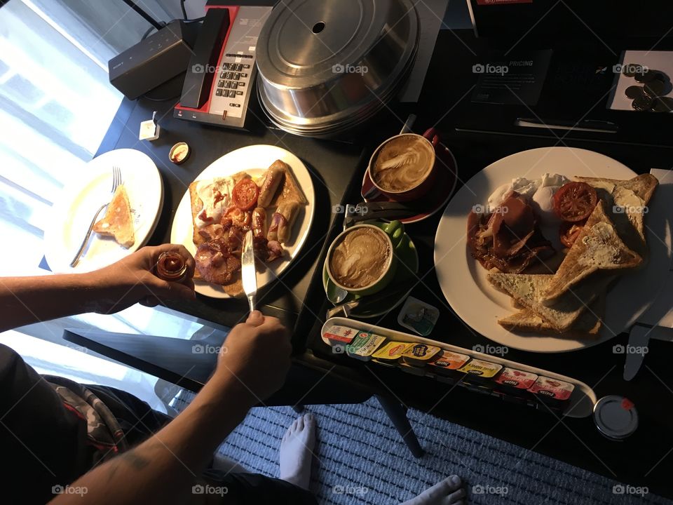 Room service breakfast