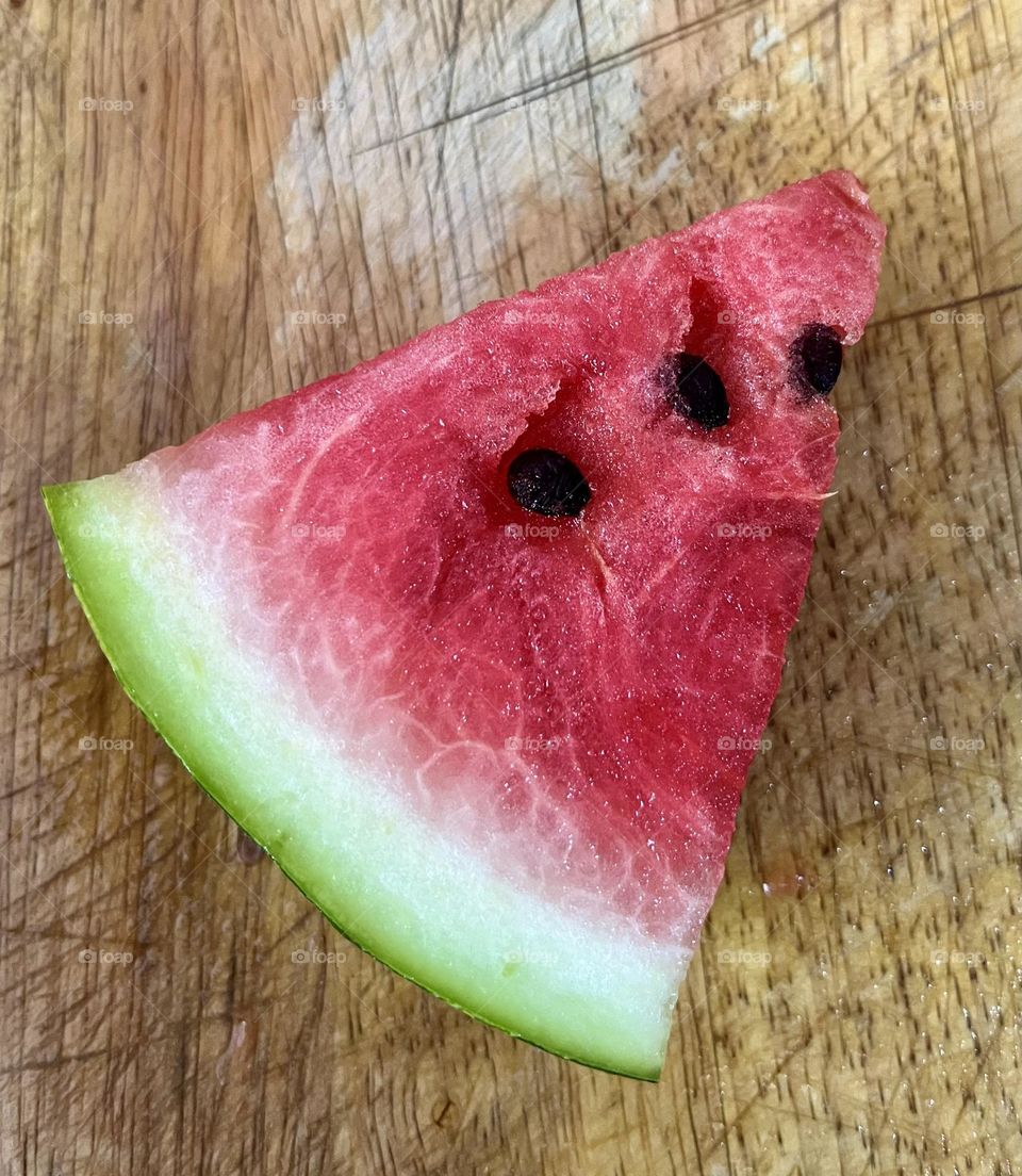 A triangle of watermelon 