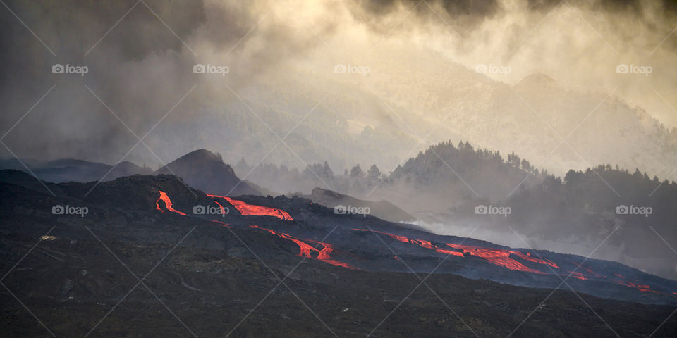 Cumbre Vieja Vulcan in La Palma (Canary Island) 