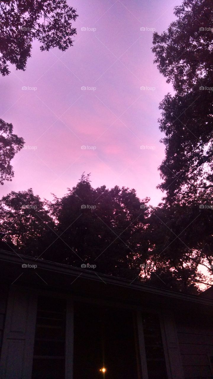 June Sky. this is the sky in Hopatcong New Jersey in mid-june , late evening