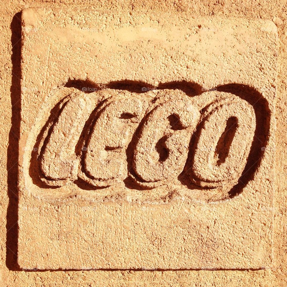 Lego Logo In Stone 