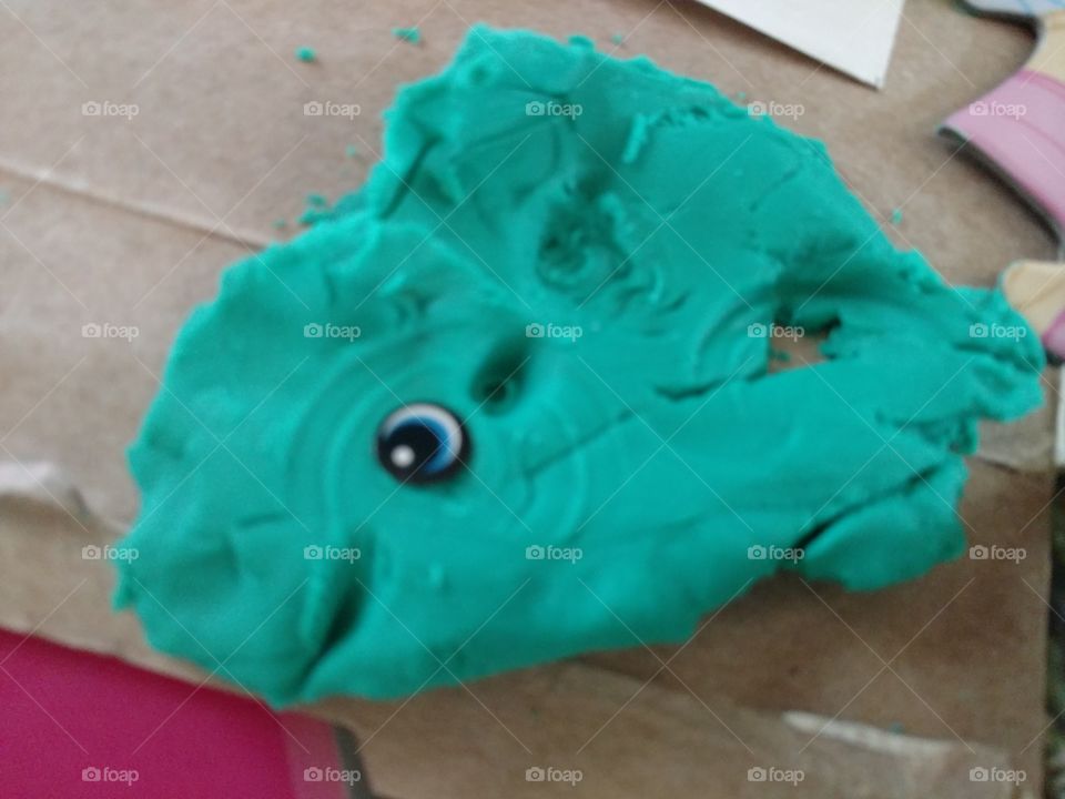 fish out of play doh my toddler made