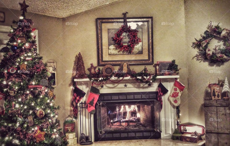 holiday, Christmas, family, love, festive, seasonal, fireplace, tree, new, color, fall, autumn