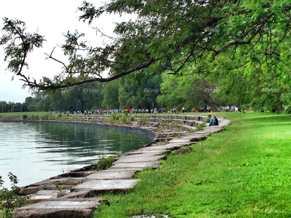 Lake Michigan. Park