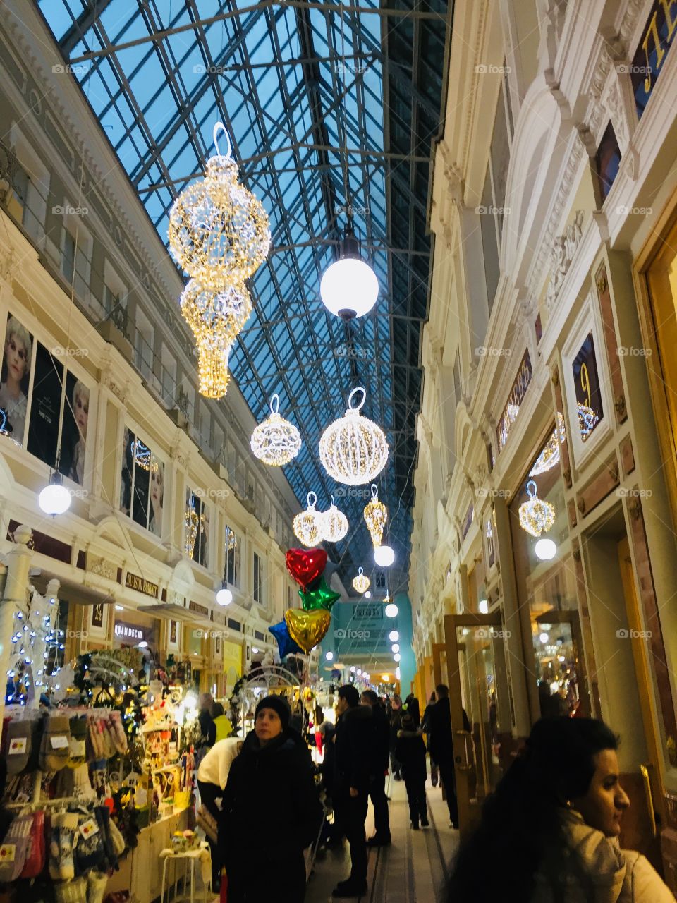 Christmas decorations in a shopping complex in Saint Petersburg ♥️