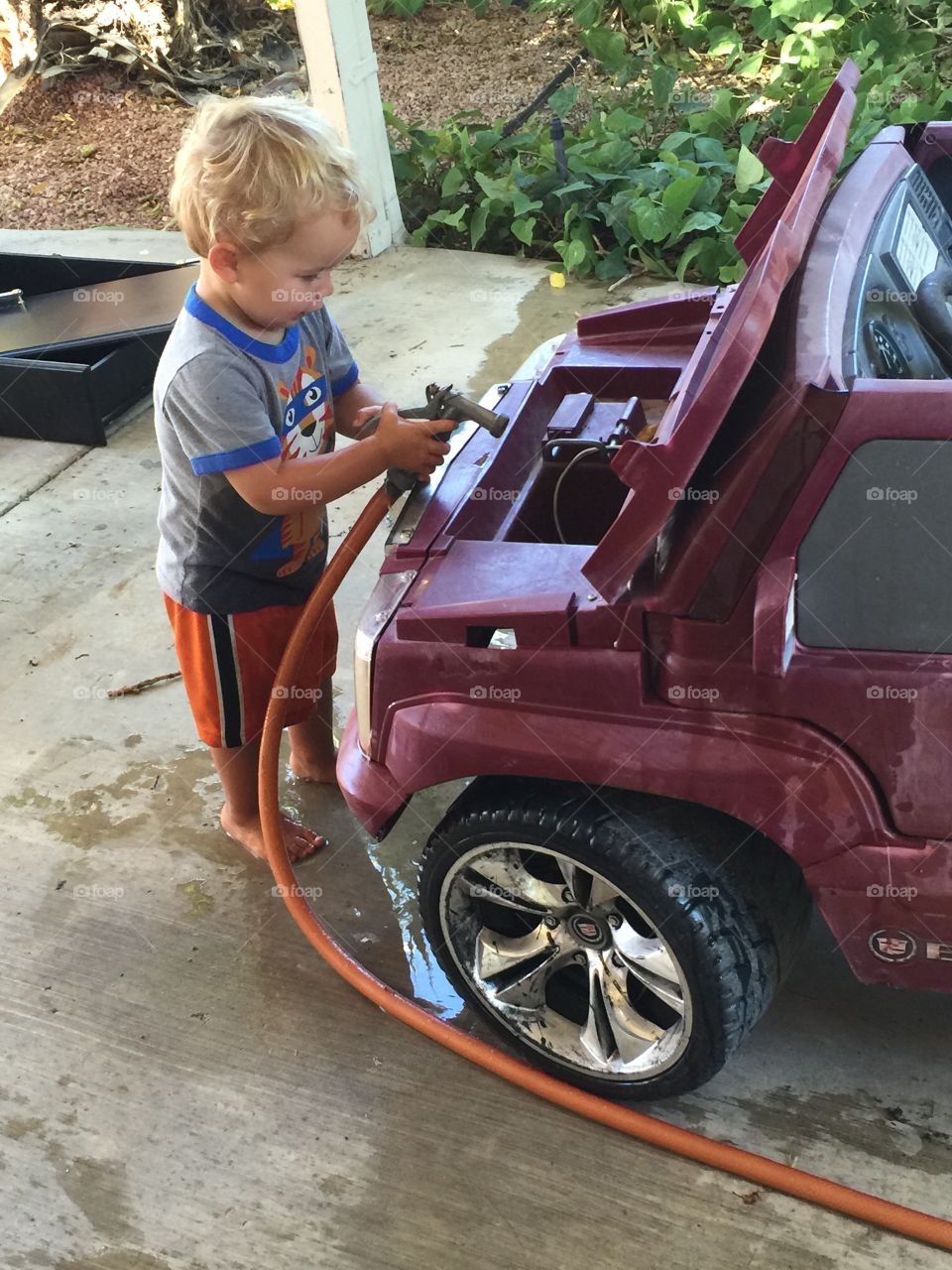 Cleaning up the jeep