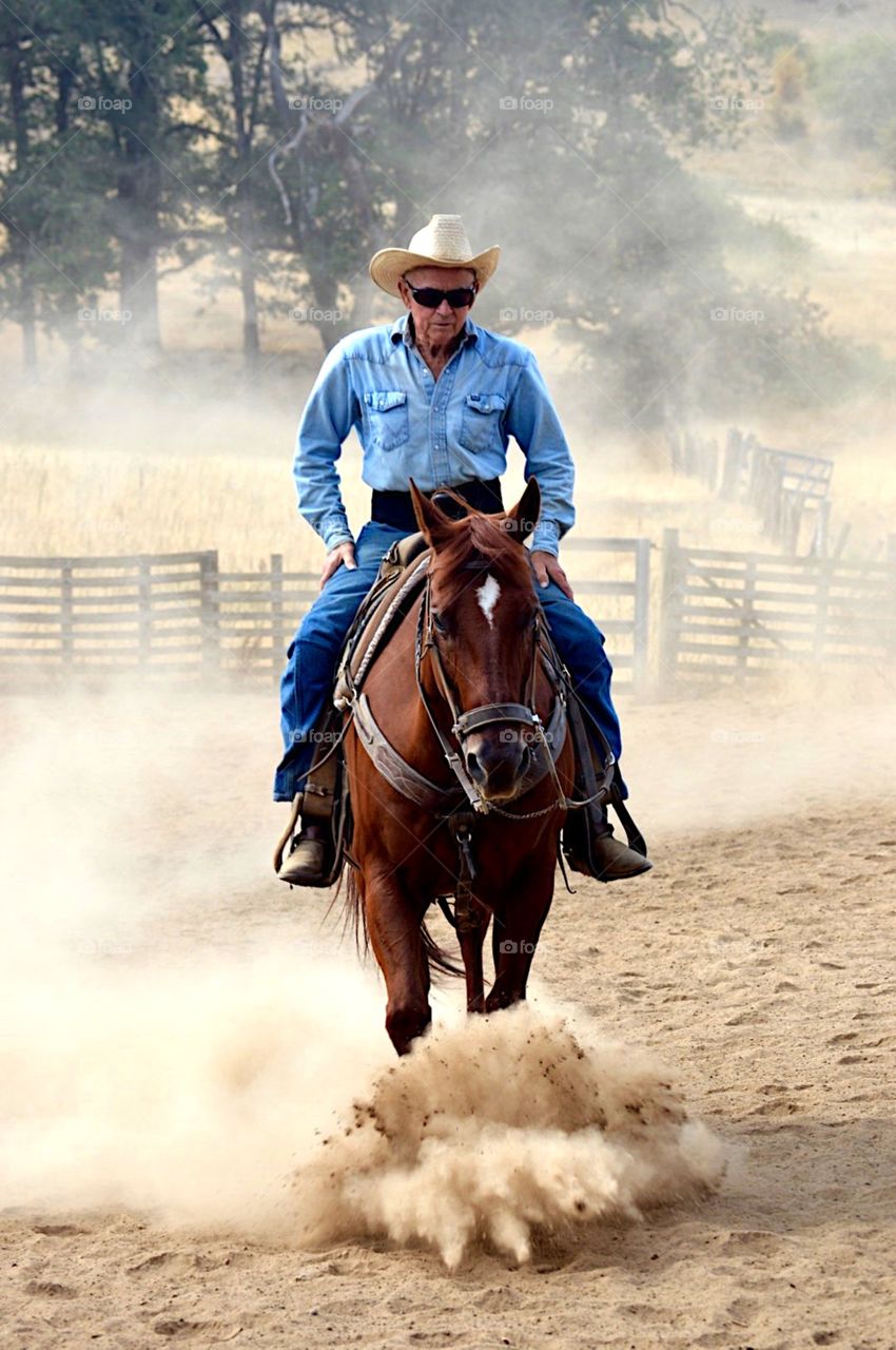 Bobbi.fowlercardiff. 80 year old cowboy still riding 2-3 horses a day. This cowboy just happens to be my dad!!!