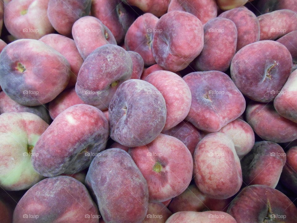 fresh peaches fruits background