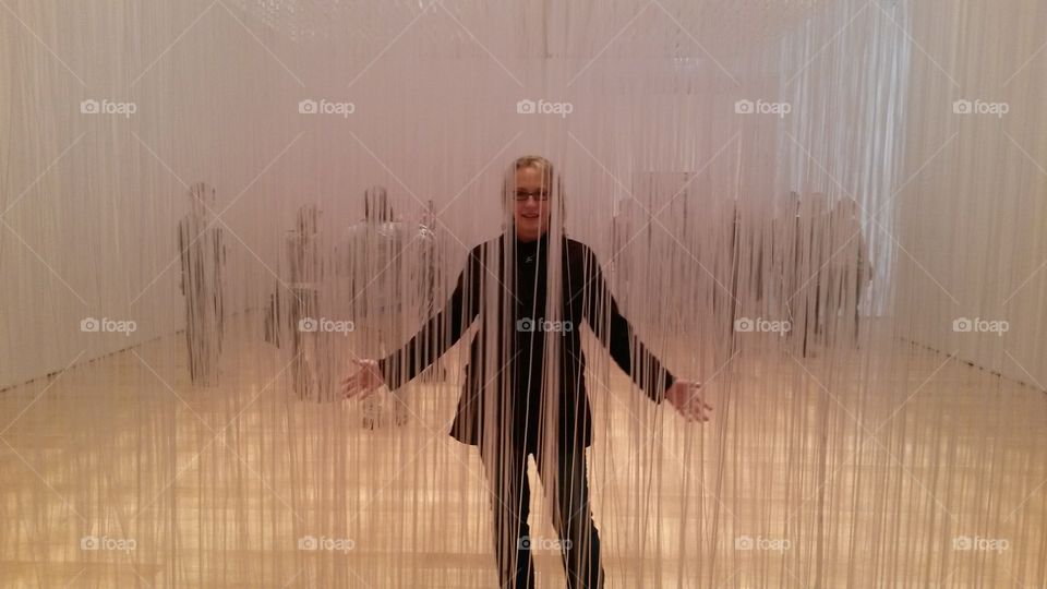 Plastic Rain . Wife at the Art Institute of Chicago 