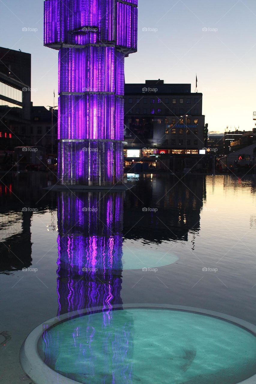 Purple tower Stockholm 