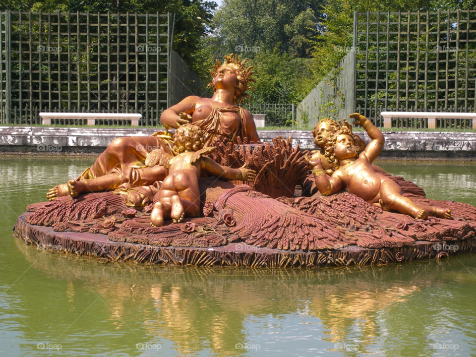 garden statue water fountain by tediiliescu