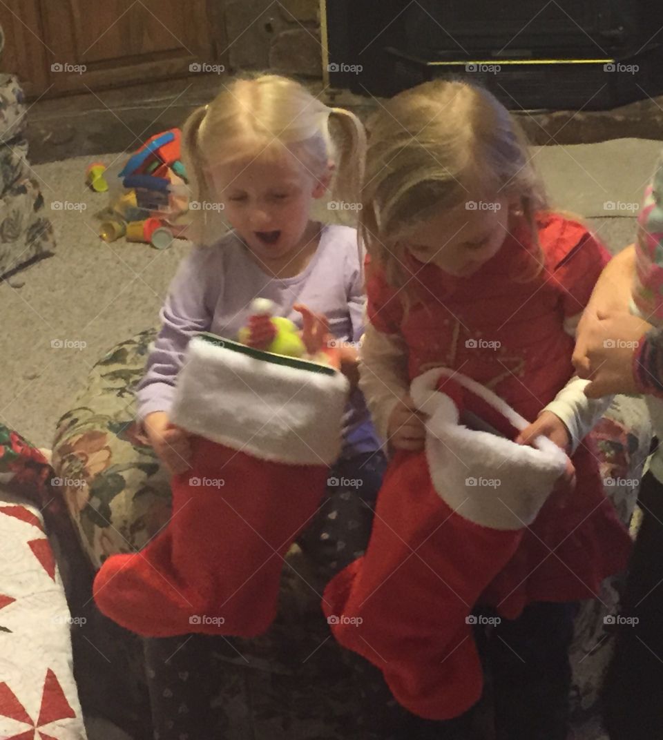 Christmas Stockings and twins