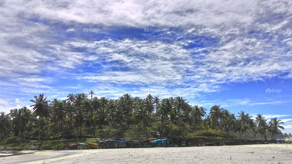 Incredible blue sky