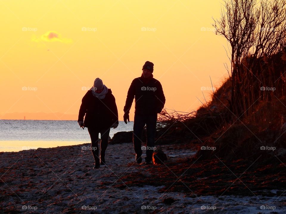 Walking the beach