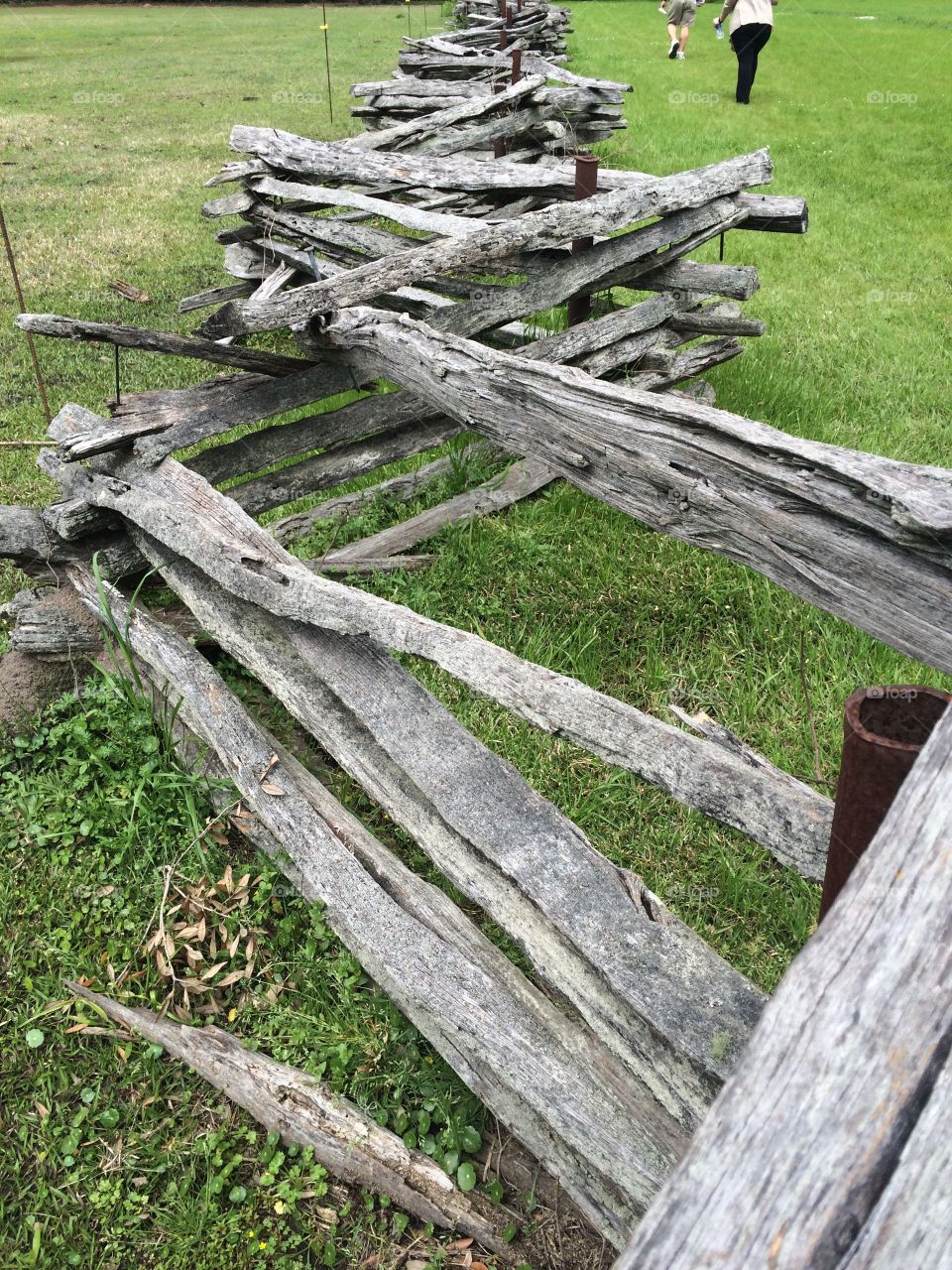 Zig Zag Fence. Rustic fence