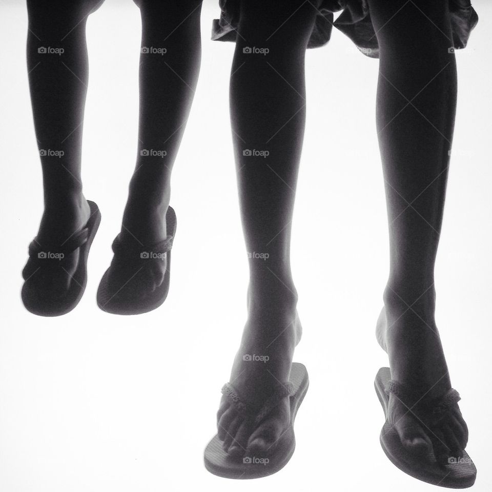 Legs of kids 