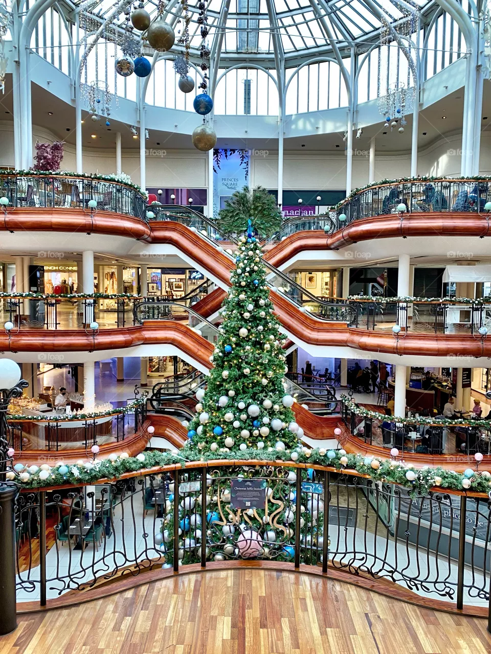 Christmas Tree decorations Glasgow Princes Square Buchanan Street 